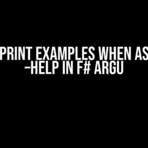 How to Print Examples When Asked for –help in F# Argu